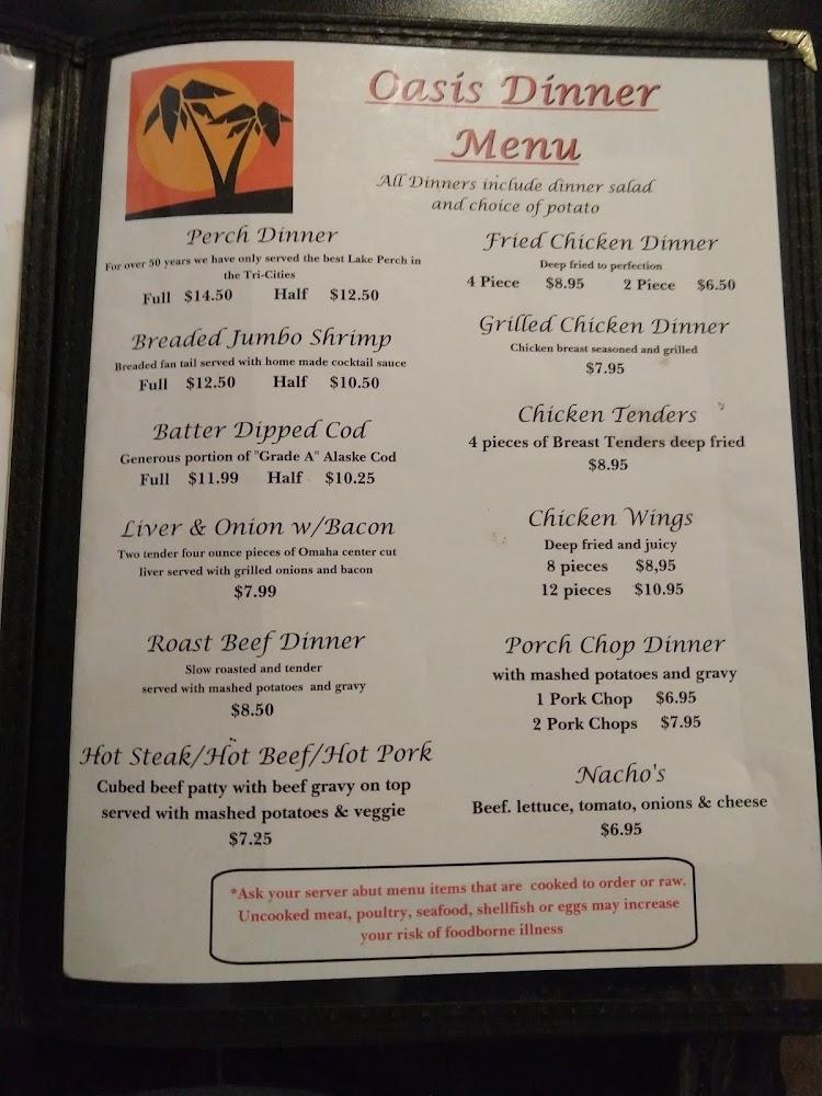 Oasis Restaurant & Lounge Menu image 3