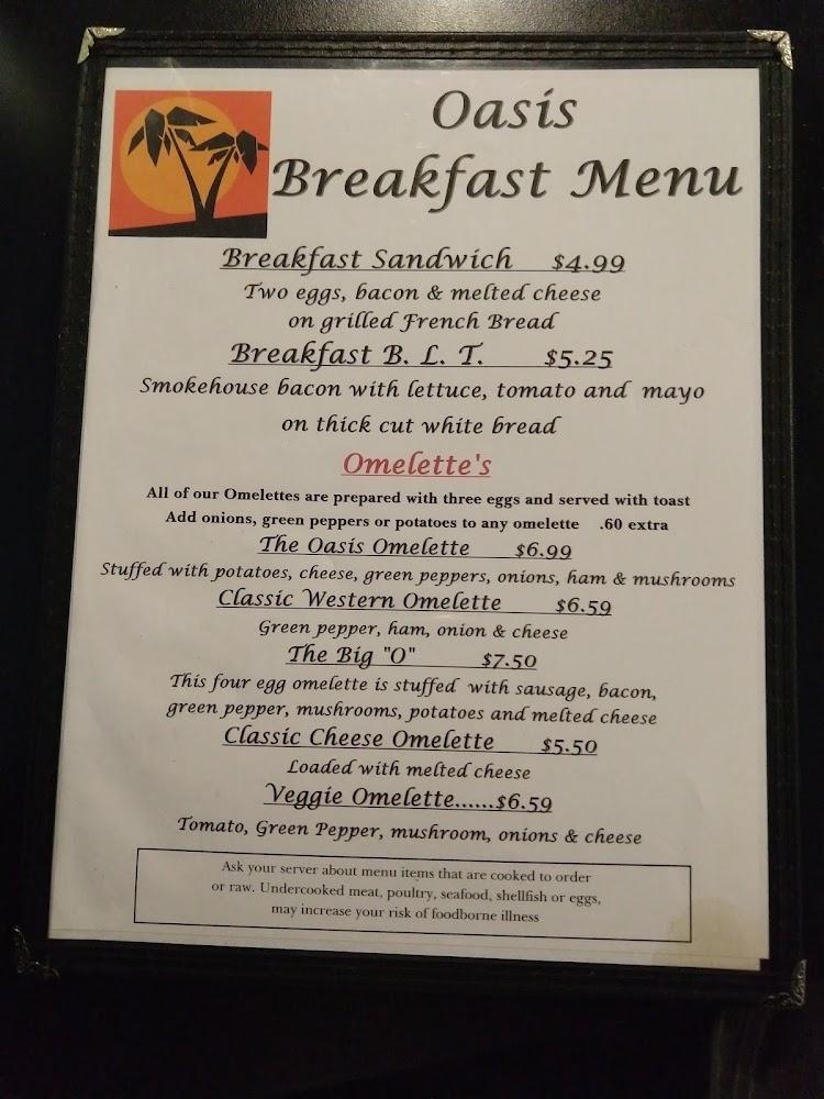 Oasis Restaurant & Lounge Menu image 4